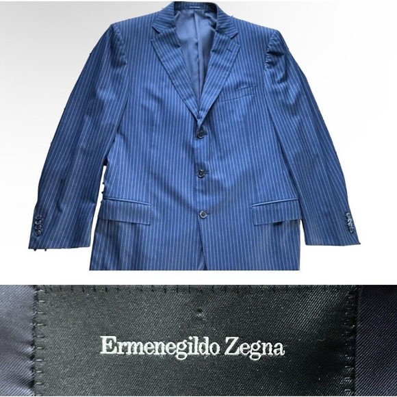 Ermenegildo Zegna Su Misura 15MILMIL15 Modern Suit Jacket...